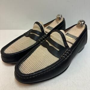 VGUC Ralph Lauren Purple Label Chalmers Penny Loafer Calf Mesh Italy 10.5 D